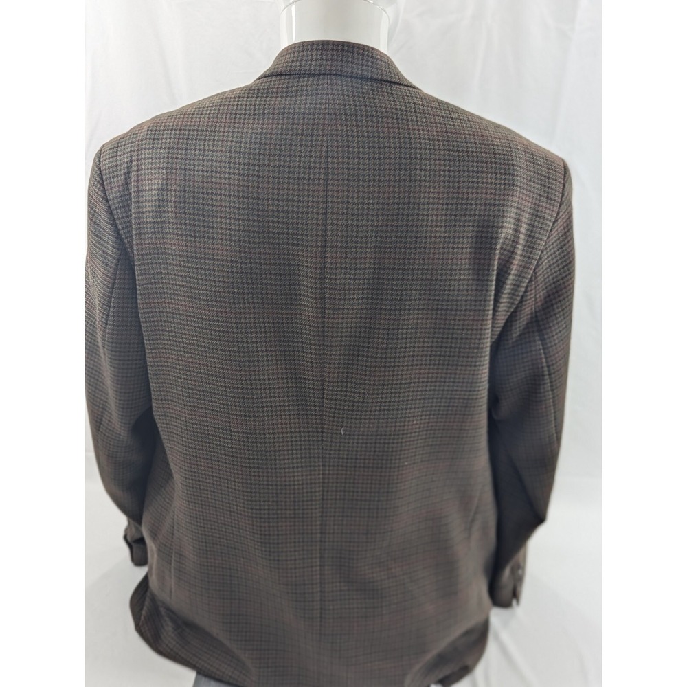 Ralph Lauren Blazer Sport Coat  Suit Jacket 46R 48" Chest Lambswool‎ Houndstooth - Picture 6 of 14